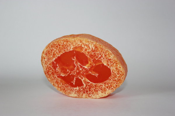 Loofa-Schwamm-Seife Orange Pfirsich